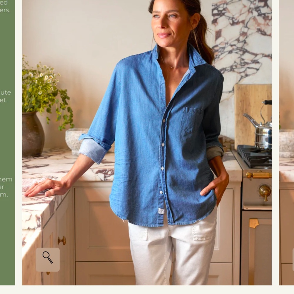 frank & eileen denim button-down